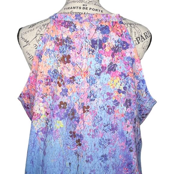 Fashion SIZE 3X NWT Patterned High Neck Back Thin Strap Tank - Picture 8 of 9